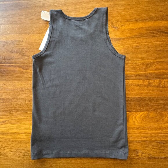 MOLO Jayden Charcoal Tank Top Boys 134/140 9-10 NEW Gray Organic Cotton NWT - Picture 2 of 5